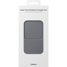 Samsung EP-P5400TBE Super Fast Wireless Charger Duo Dark Gray - inkl. 25 Watt Netzteil